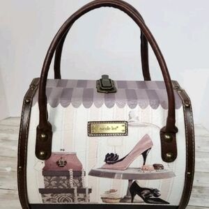 Nicole Lee Hard Shell Travel Bag Tote Purse Fashion Accessories Printed W/ Latch